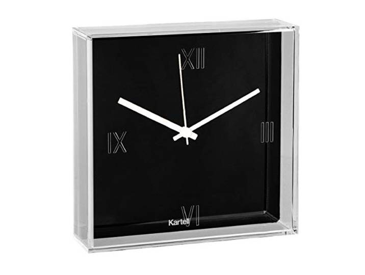 Kartell 0190009 Tic et Tac Horloge\, plastique\, noir\, 30 x 30 cm