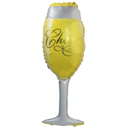 VEPATIM 2 Folienballon "Champagnerglas" ca. 90cm