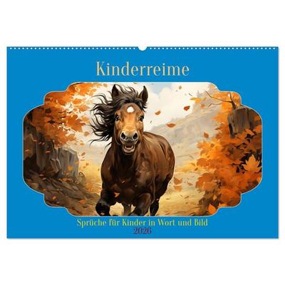 Kinderreime (Wandkalender 2026 DIN A2 quer), CALVENDO Monatskalender