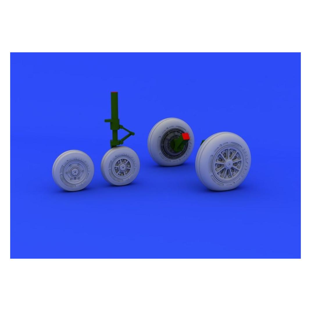 Eduard F-104 undercarriage wheels late f.Hasega (648181)