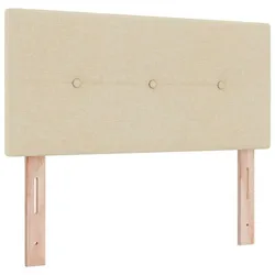 vidaXL Kopfteil mit Kopfteil Creme 90 cm Stoff