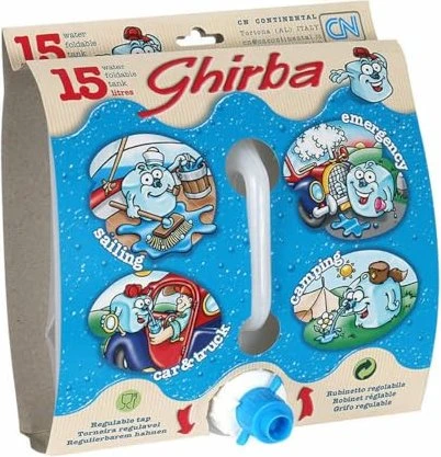 Campingaz Wasserkanister faltbar, 15 L (transparent, mit Drehverschluss)