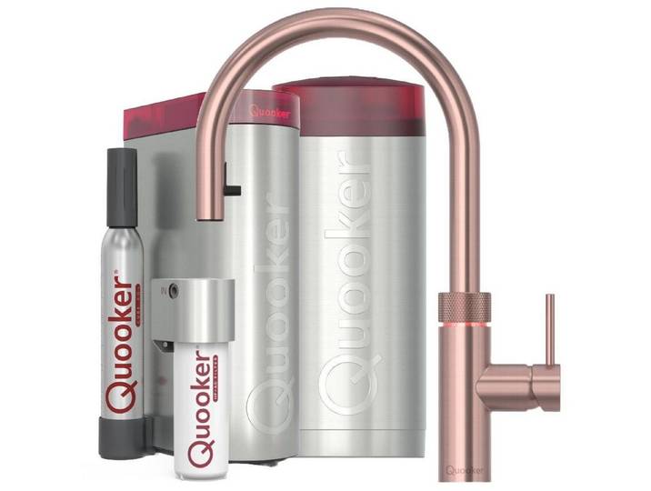 QUOOKER Küchenarmatur Quooker Flex Combi+ & Cube inkl. Cube-Filter