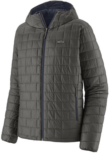 Patagonia Mens Nano Puff Fitz Roy Trout Hoody-Forge Grey (Fge)-Xl