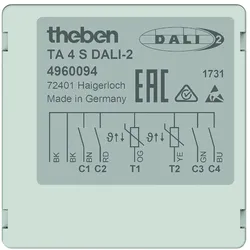 Theben 4960094 UP-DALI-2 Tasterschnittstelle, mit 4 Eingängen TA 4 S DALI-2