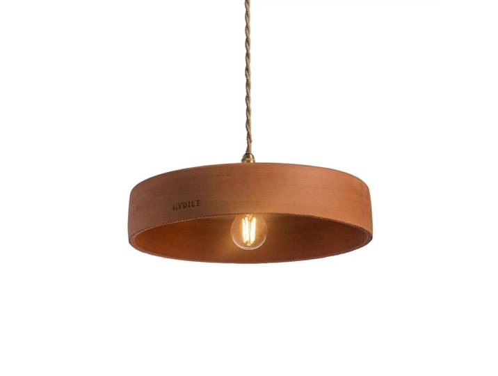 Suspension en terre cuite ocre