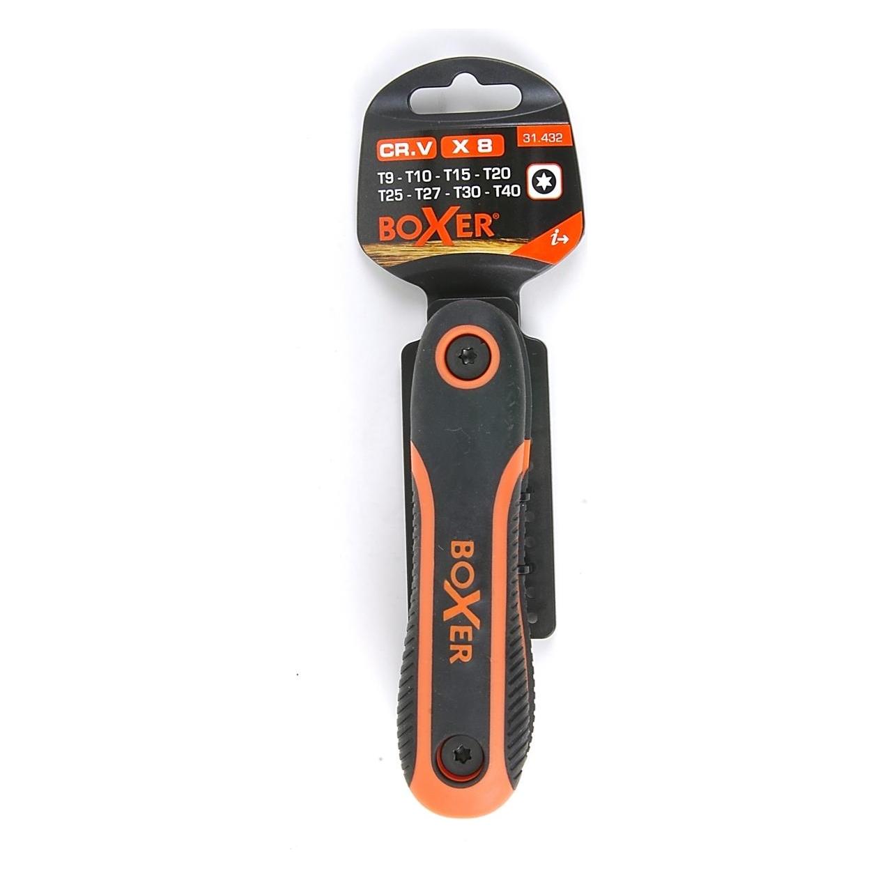 Boxer Torx-Schlüsselsatz 8 in 1 Chrom-Vanadium (31432)