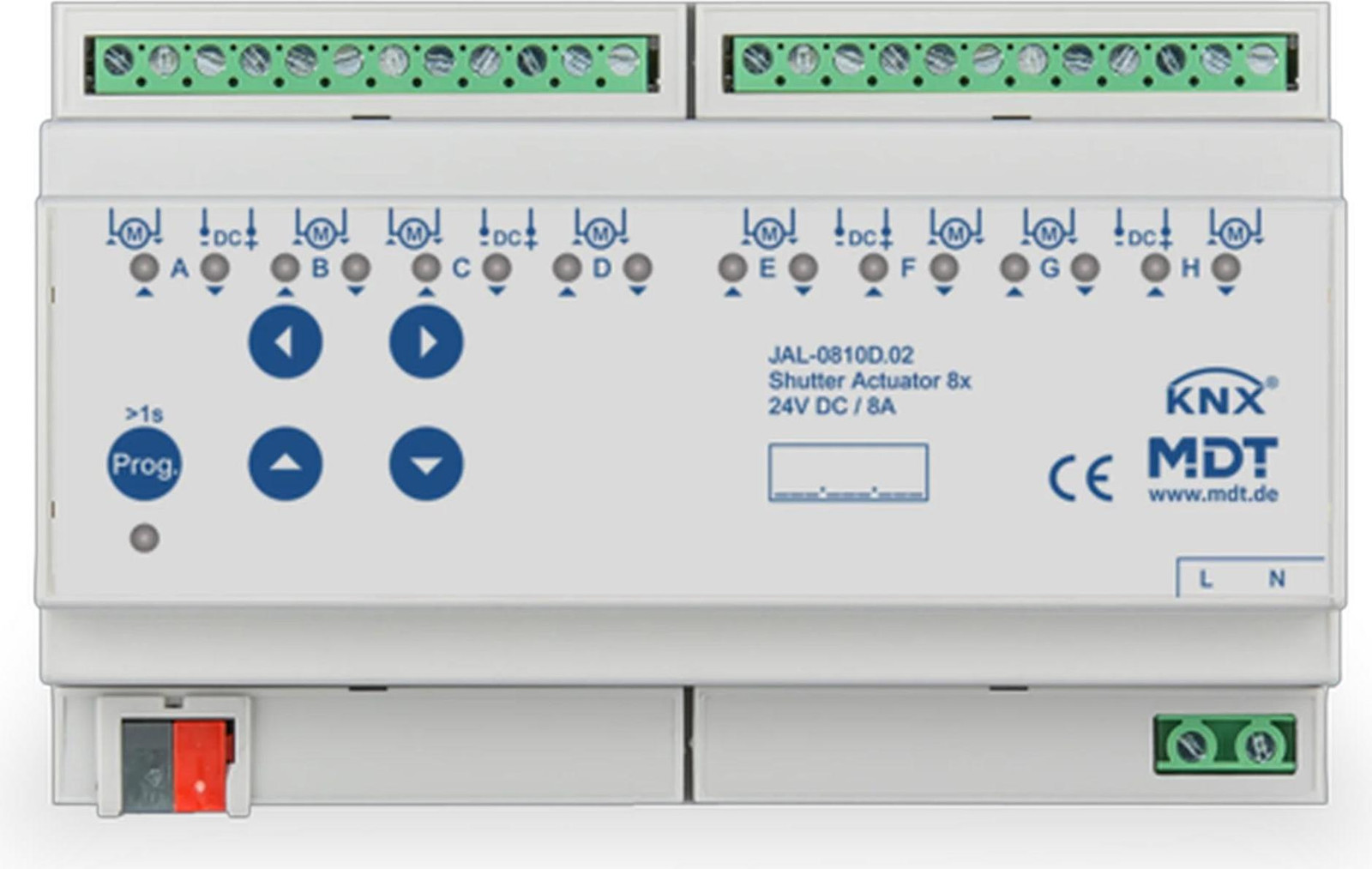 MDT KNX zonweringregelaar, 4-kanaals, 1 stuk