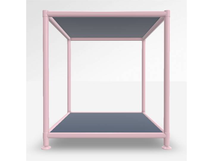 Couchtisch System4 Cubey 40.4x40.4 cm, Violettblau/Pink, Quadratisch, Neu - Perfekt für Sofa und Lounge