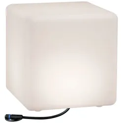 Paulmann Plug & Shine LED Lichtobjekt Cube   IP67 3000K 6,5W   Weiß 94181
