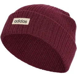 adidas Linear Cuff Beanie KX6951 - maroon/crystal linen/black 58 - 60 cm