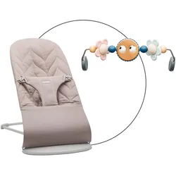 BabyBjörn Bundle Babywippe Bliss gewebt inklusive Spielbogen, grau