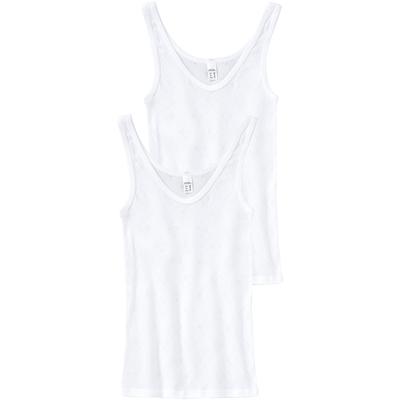 Achselhemd SPEIDEL "Nora", Damen, Gr. 48, N-Gr, weiß, Jaquard, Obermaterial: 100% Baumwolle, unifarben, körpernah, tiefer Rundhals, Unterhemden, Keine störenden Seitennähte, Baumwolle, hochwertig, eng, bequem