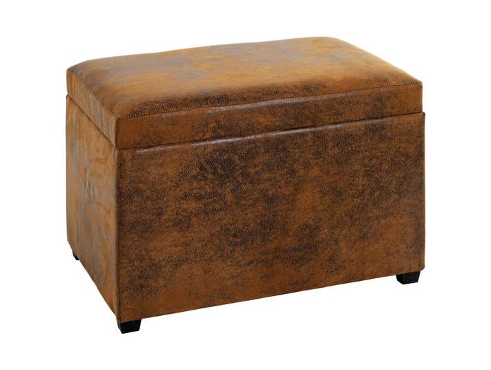 Truhenbank, Braun, Vintage, 58x42x39 cm, Kleinmöbel, Truhen, Truhenbänke