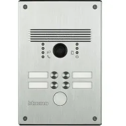 Legrand 308001 Video-Türstation LINEA300 mit 4 Ruftasten, Ausführung: Aluminium