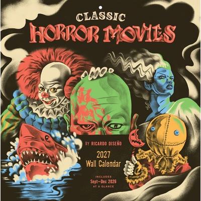 Classic Horror Movies 2027 Wall Calendar -