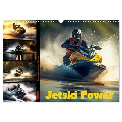 Jetski Power (Wandkalender 2027 DIN A3 quer), CALVENDO Monatskalender