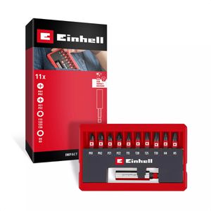 Einhell Bitset Pocket-Set, Impact, 118673, 11-teilig, Kreuz, Torx, Innensechskant