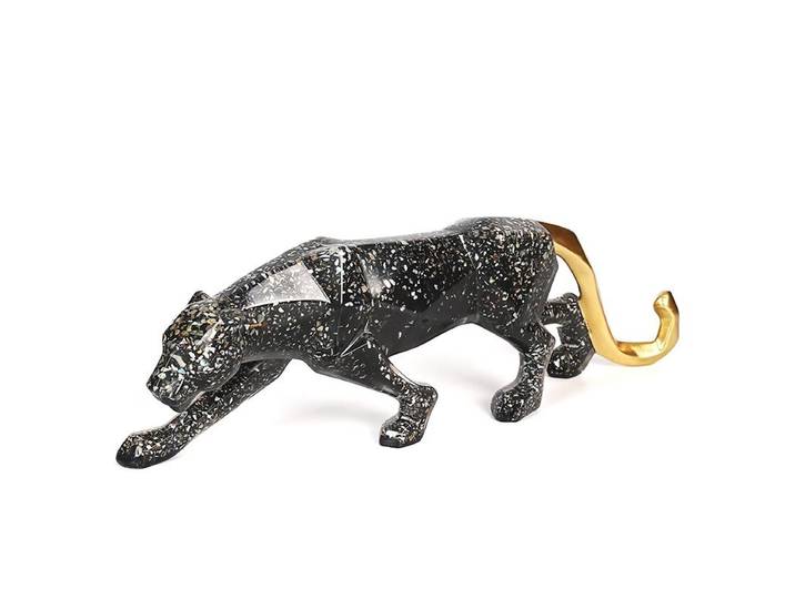 Artisanat créatif en résine nordique, ornements, étude de bureau, animaux porte-bonheur, décorations léopard, cadeaux de mode