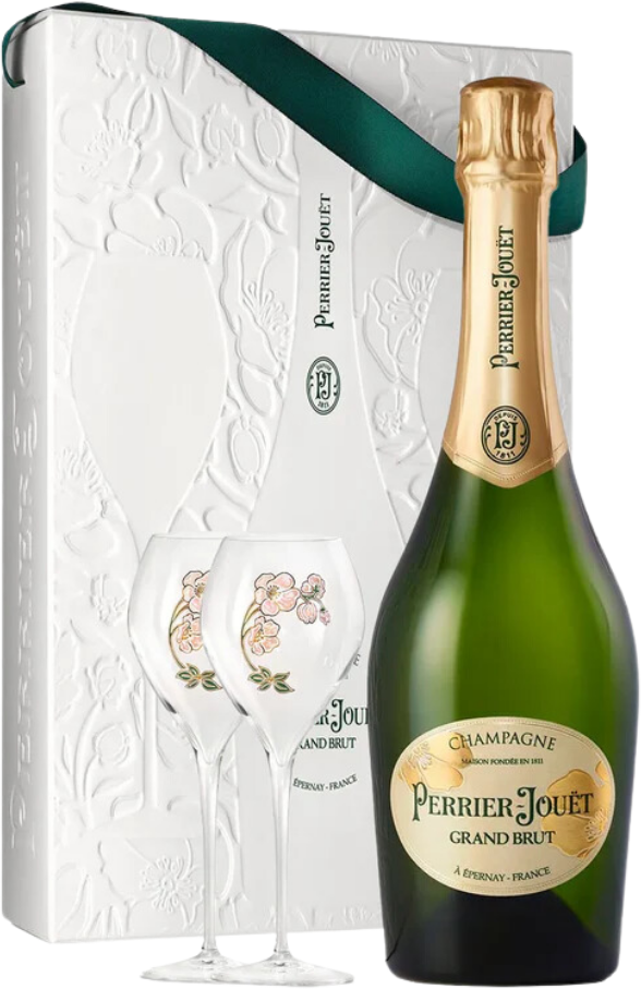 Perrier-Jouet Glass Pack Champagne Grand Brut Perrier Jouet