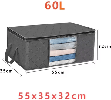Inspire Picks Foldable Closet Clothes And Blanket Storage Organizer Bag 1pcs 60l