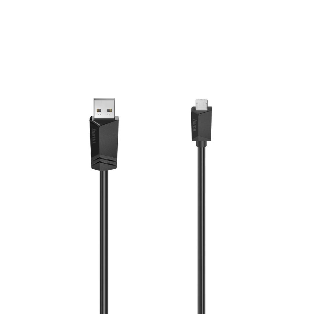 Hama Micro-USB naar USB A kabel, 1,5 meter, zwart