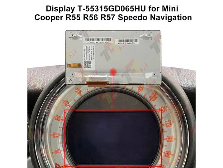 Écran LCD de Navigation pour compteur de vitesse Mini Cooper R55 R56 R57 T-55315GD065HU
