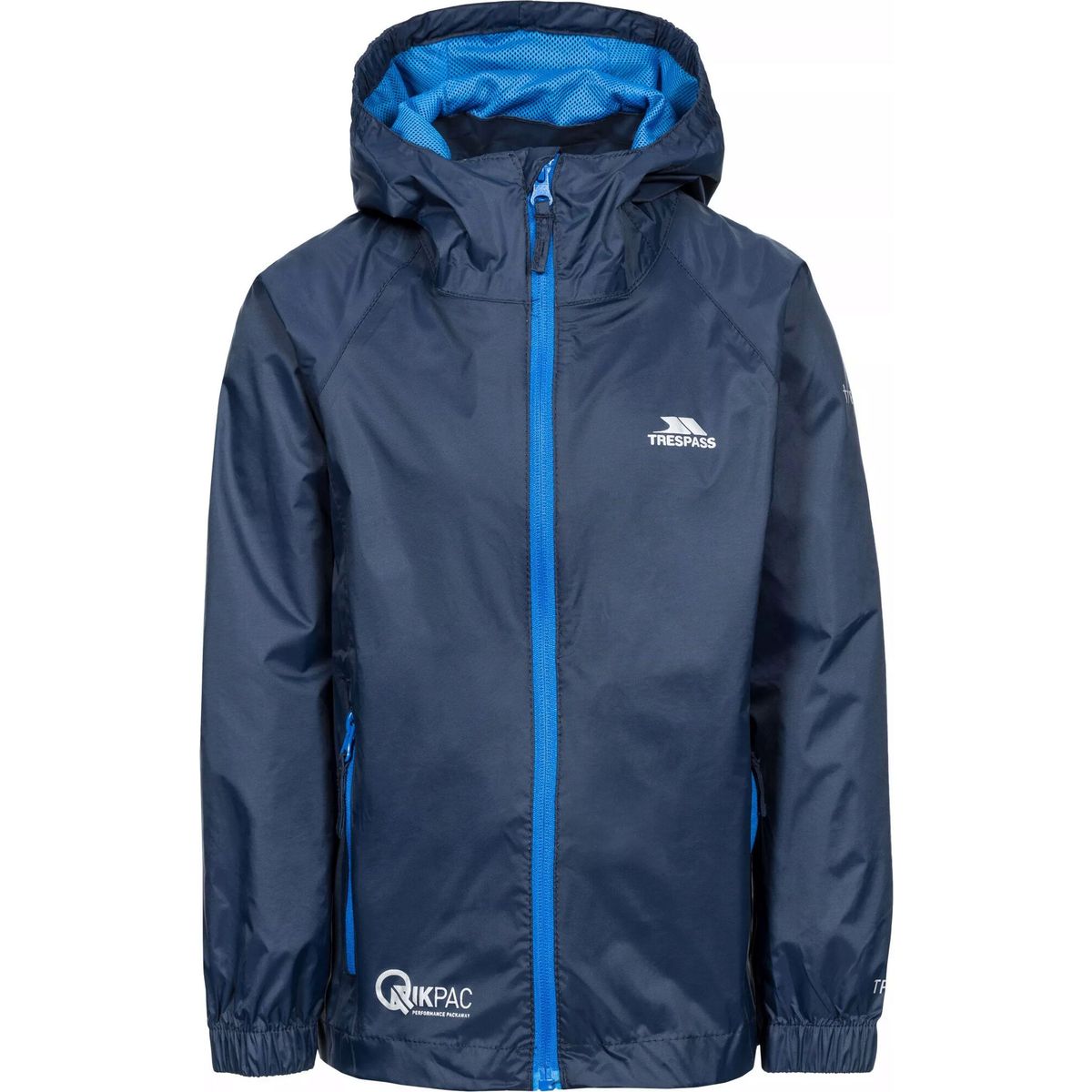 Trespass Qikpac Jacket - Unisex Kids Packaway Jacket navy (NA1) 3 UCJKRAI10003_NA1_3