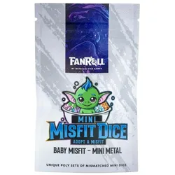 FanRoll Misfit Adopt a Misfit Mini Würfel Set Blind Bag Display Baby Misfit - Mini Metal Sortiment (12)