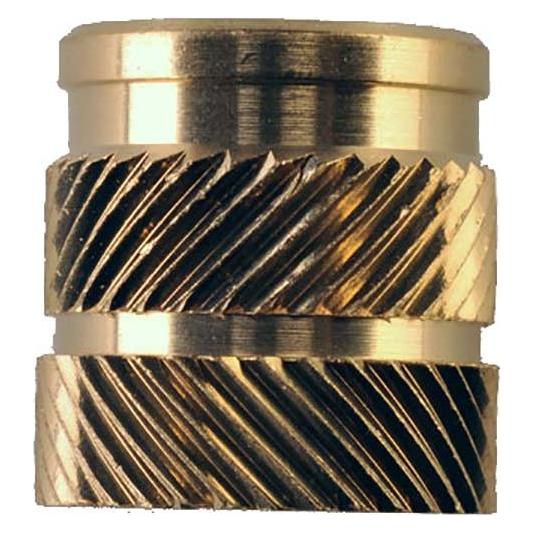 RS PRO Gewindeeinsatz Messing, M6 x 12.7mm, Flansch-Ø 8.7 (M6) (2040619)