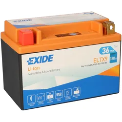 Exide ELTX9 12V 3Ah Lithium Motorradbatterie 180A LiIon