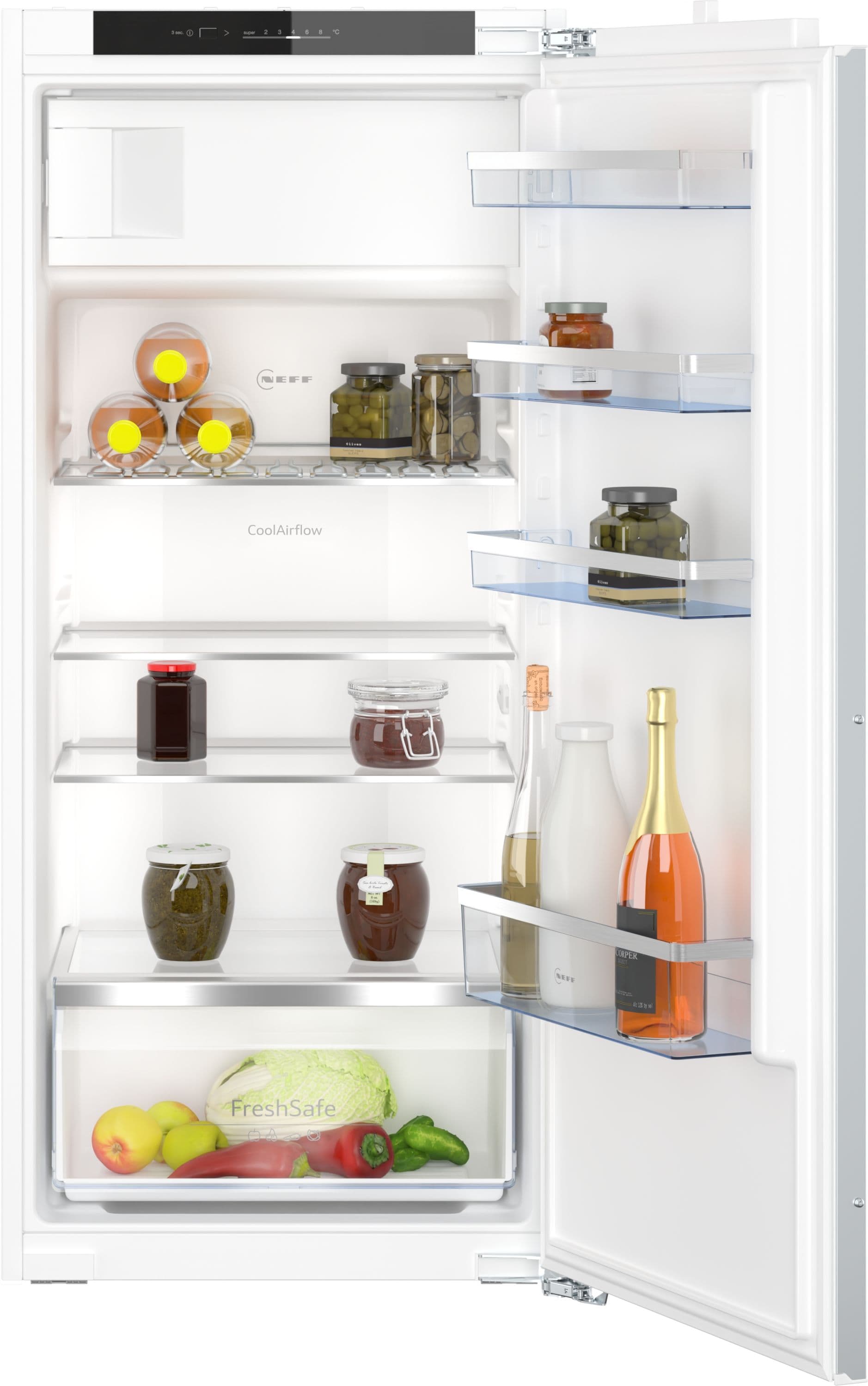 Neff N50 KI2422FE0 172 l 122,5 cm Einbaukühlschrank EEK: E 147 kWh Jahr