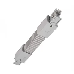 Deko-Light 3-Phasen Schienensystem D Line Flexverbinder links-rechts Fenstergrau