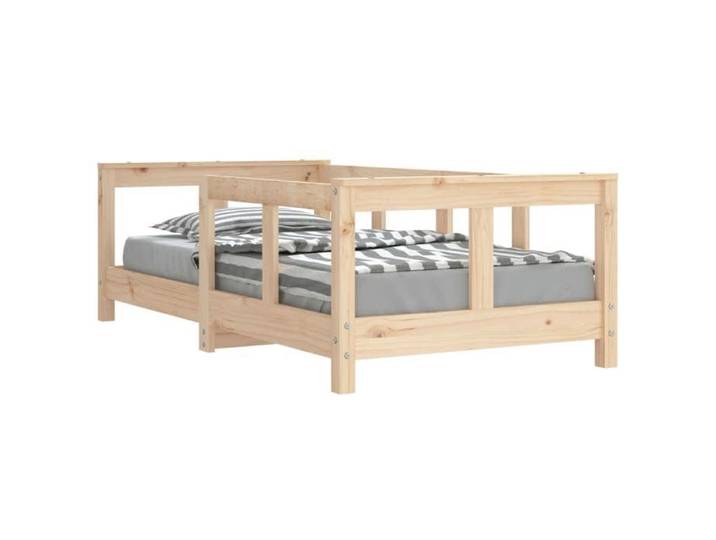 （SOLDES SEPT)Strucutre de lit enfant - Cadre de lit pour enfant 70x140cm bois de pin massif @43060