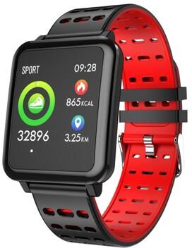 Inspired Deals T2 Smart Fitness Tracker With 1.3 Inch IPS Display IP67 Waterproof Health Monitoring Watch red