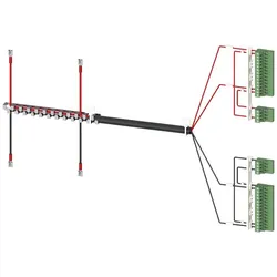 Siemens 3KC9833-4 Zubehör für 3KC8 Spannungsversorgungskabel für unterseitigen Anschluss 2-polig 3KC98334