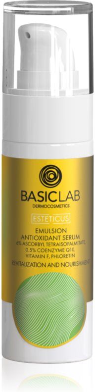 BasicLab Dermocosmetics Esteticus revitalising skin emulsion with antioxidant effect 30 ml