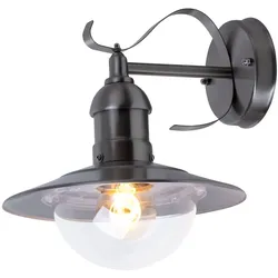 Außen Leuchte Garten Hof Lampe Terrassen Beleuchtung IP44 Hof Licht im Set inkl. LED Leuchtmittel