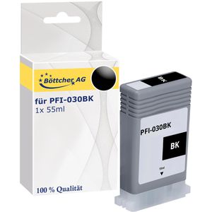 kompatibel für Canon PFI-030BK, Tinte, 55ml, schwarz
