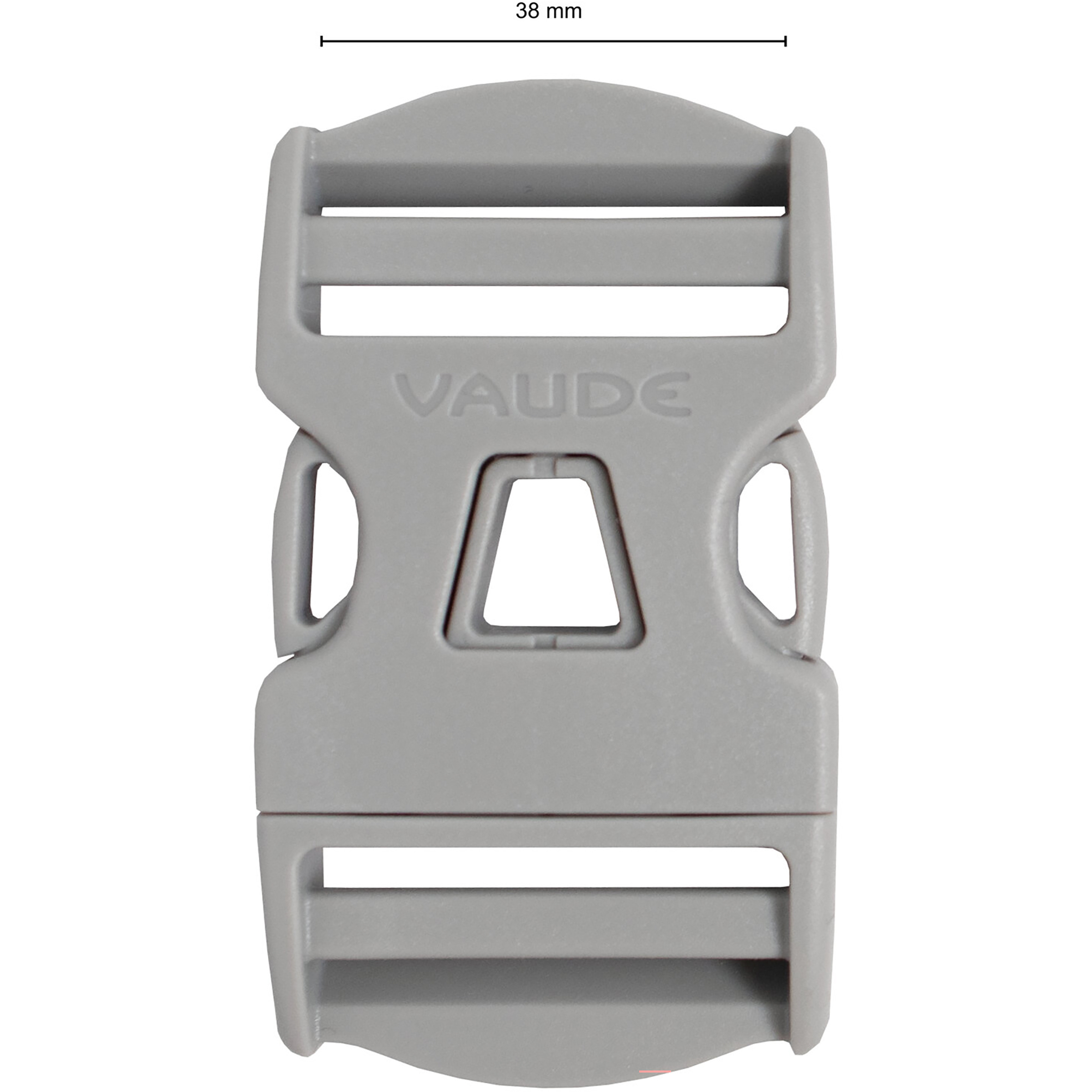 Vaude Steckschnalle 38mm Dual Adjust Rucksack Zubehör grau
