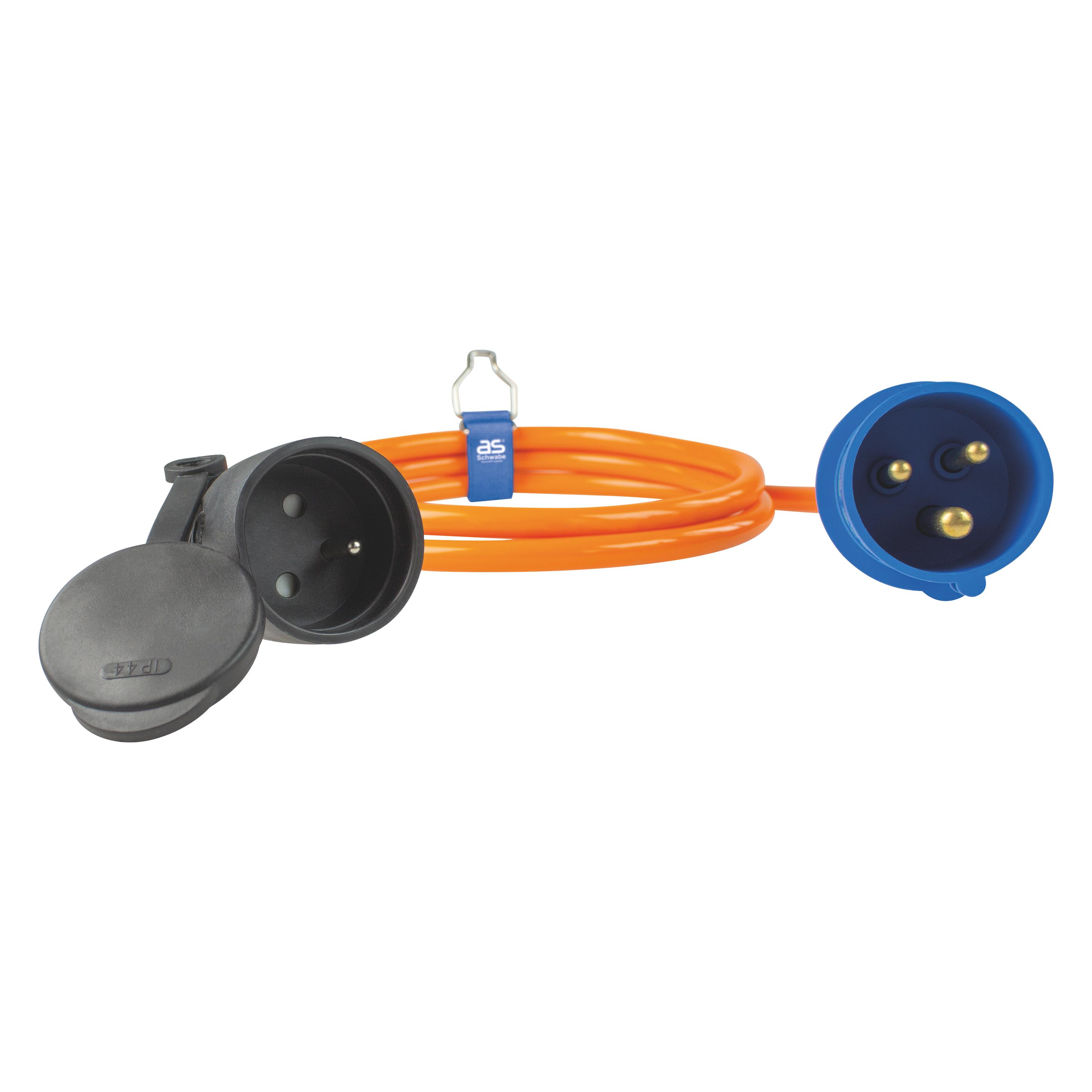 As - Schwabe CEE Adapterleitung Französicher Standard Typ E (CEE 16/3, CEE 7/5) (862435)