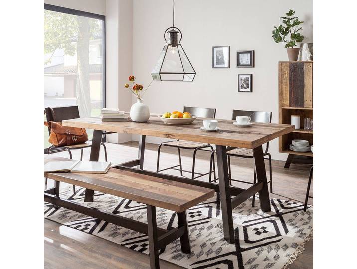 Esstisch 180 x 100 cm Braun/Braun