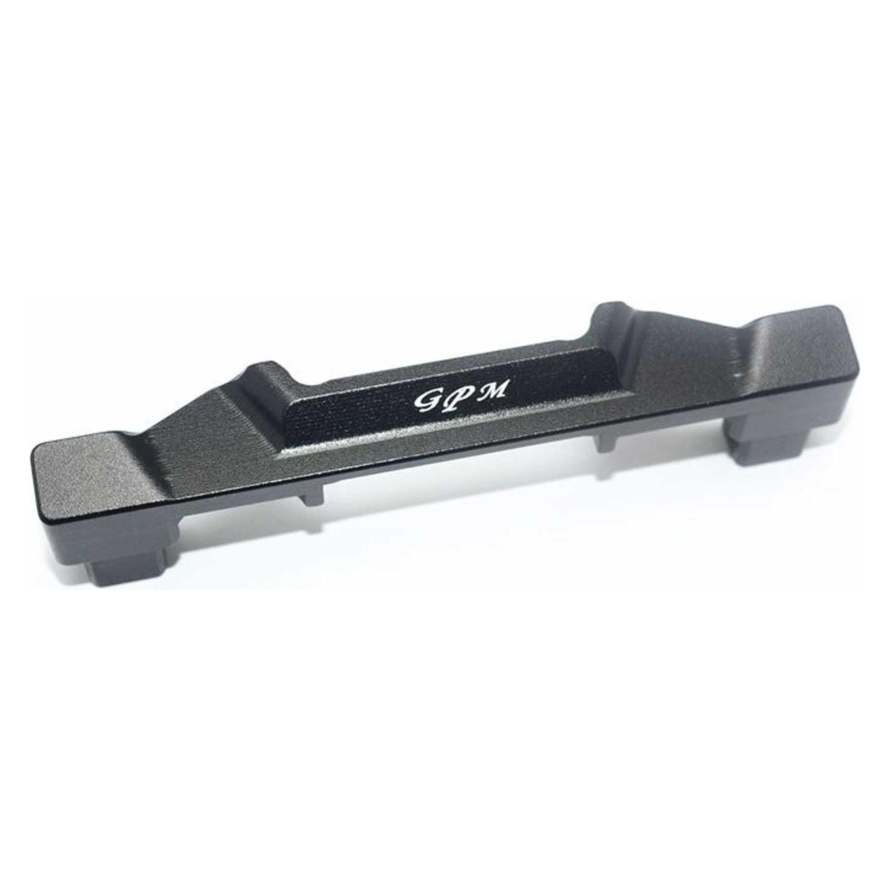 GPM aluminium karosseriebefestigungshalter vorn schwarz trx 1/10 e-revo (GPMER2201FBK)