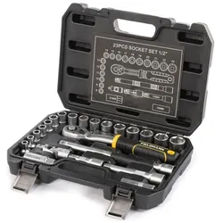 Fieldmann, Steckschlüssel + Stecknuss, FDG 5022-23R / Gola-Set 23-tlg