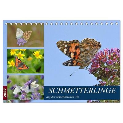 Schmetterlinge auf der Schwäbischen Alb (Tischkalender 2027 DIN A5 quer), CALVENDO Monatskalender