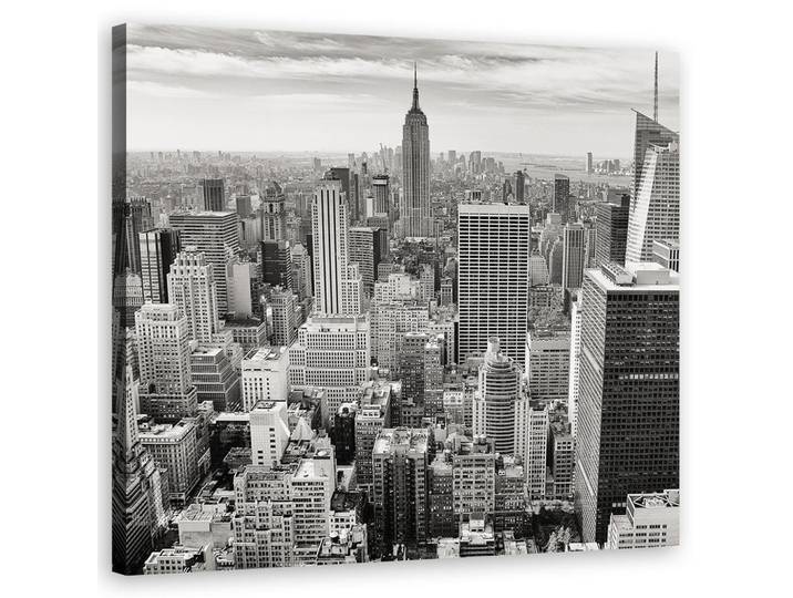 Feeby Wandbild ansicht von manhattan, Schwarz, Stadtarchitektur, Rechteckig, 50x50 cm, Bilder & Rahmen, Bilder, Leinwandbilder