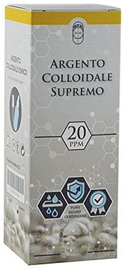 Punto Salute E Benessere Argento Colloidale Supremo 20ppm Certificato Spray Con Contagocce + Erogatore Naso + Erogatore Gola + Erogatore Pelle