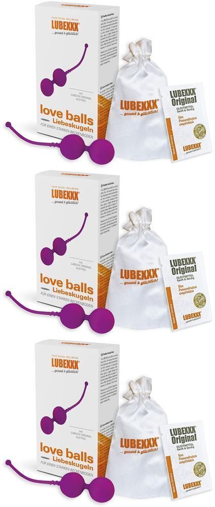 Lubexxx Liebeskugeln für Beckenbodentraining lila x3 3x1 St