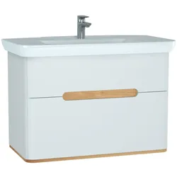 Vitra Sento Set 98 cm, 2 Laden, Weiß Matt, 60826 60826