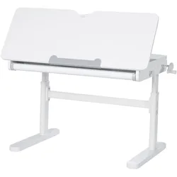 roba Schreibtisch höhenverstellbar - 110x60x62cm - weiß -